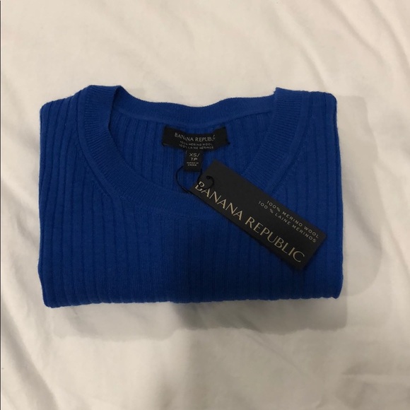 100% Merino Wool T-shirt Ribbed - Picture 1 of 3